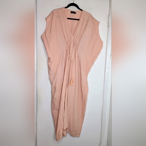 HATCH Plage Lina Neema Caftan Maxi Dress in Mauve Pink - Picture 8 of 11